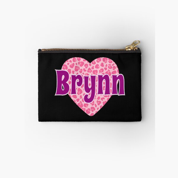 Item preview, Brynn Name Pink Leopard Heart  designed and sold by Jeallan Designs.