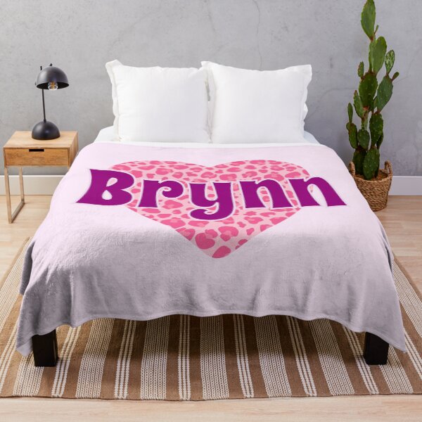Item preview, Brynn Name Pink Leopard Heart  designed and sold by Jeallan Designs.