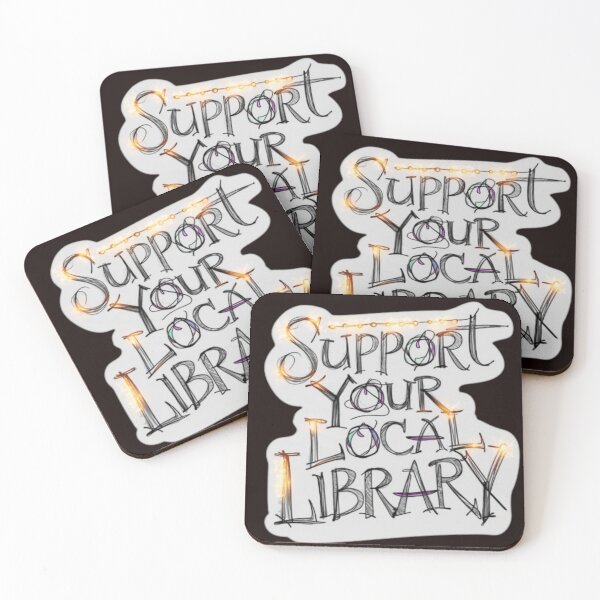 Item preview, Support Your Local Library Books Reading Librarian Kids Board Draw 004 designed and sold by sadedream.
