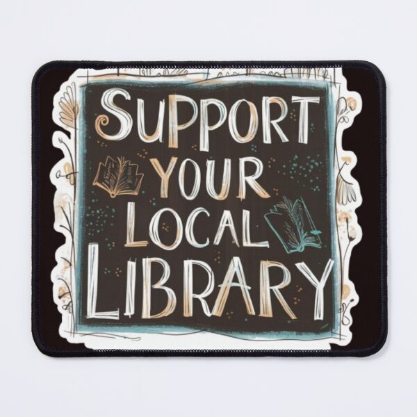 Item preview, Support Your Local Library Books Reading Librarian Kids Board Draw 005 designed and sold by sadedream.