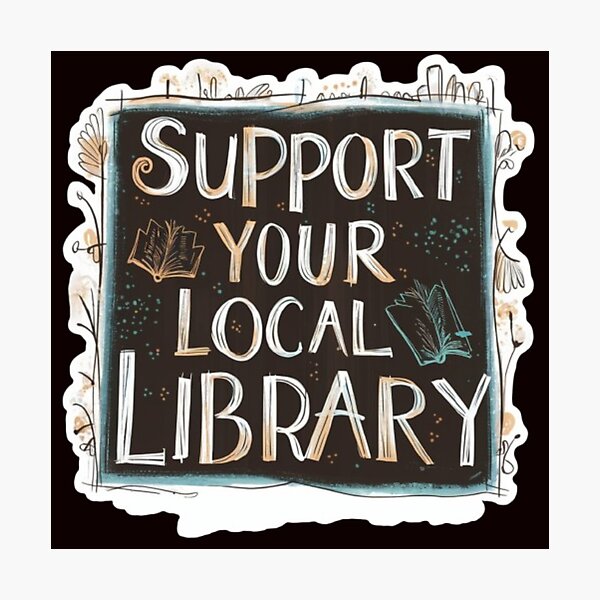 Item preview, Support Your Local Library Books Reading Librarian Kids Board Draw 005 designed and sold by sadedream.