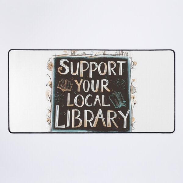 Item preview, Support Your Local Library Books Reading Librarian Kids Board Draw 005 designed and sold by sadedream.