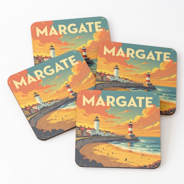 Item preview, Margate: Vintage-Style Painterly Travel Poster designed and sold by LSVart.