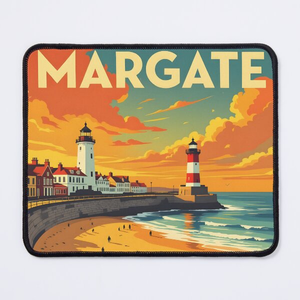 Item preview, Margate: Vintage-Style Painterly Travel Poster designed and sold by LSVart.