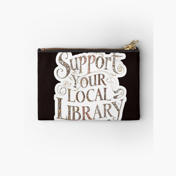 Item preview, Support Your Local Library Books Reading Librarian Board Draw Golden Color 006 designed and sold by sadedream.