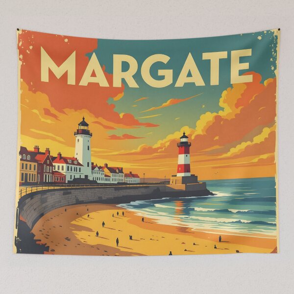 Item preview, Margate: Vintage-Style Painterly Travel Poster designed and sold by LSVart.