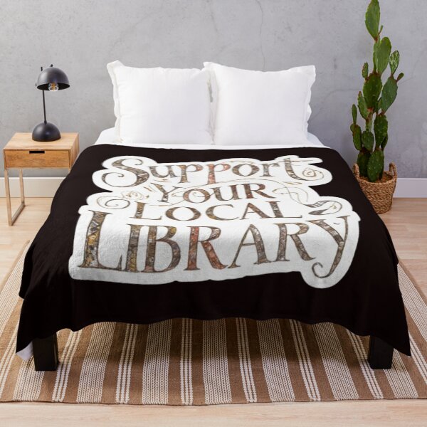 Item preview, Support Your Local Library Books Reading Librarian Board Draw Golden Color 006 designed and sold by sadedream.