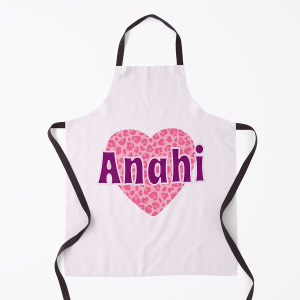 Item preview, Anahi Name Pink Leopard Heart  designed and sold by Jeallan Designs.