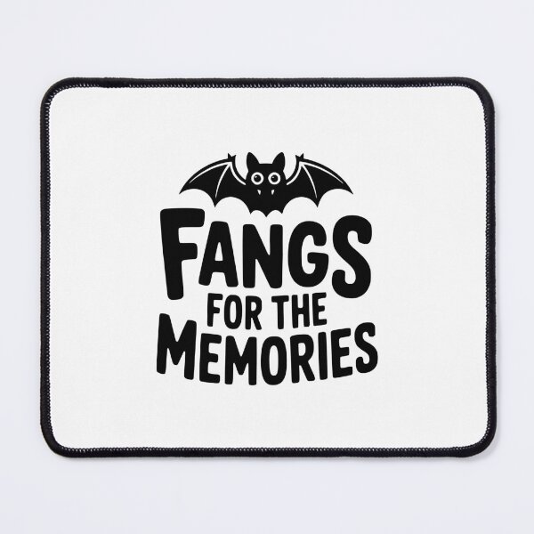 Item preview, Fangs For The Memories! Cute Halloween Bat Pun designed and sold by PMCreative.