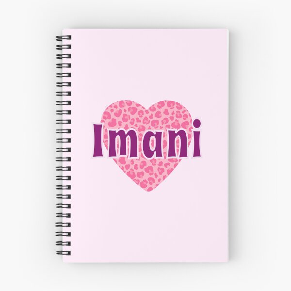 Item preview, Imani Name Pink Leopard Heart  designed and sold by Jeallan Designs.