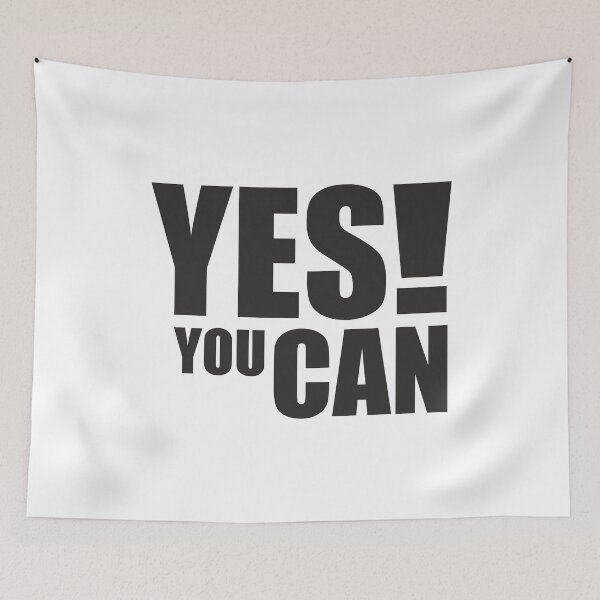 Item preview, YES YOU CAN – Motivational Positive Quote Design designed and sold by ArystDesign.