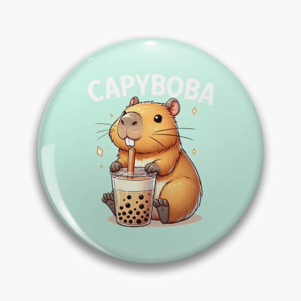 Item preview, Capybara Boba Tea – Cute Capybara Drinking Bubble Tea designed and sold by Aredbox.