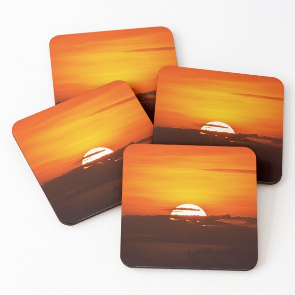 Item preview, Zanzibar fiery sunset tropical sky photography print designed and sold by Amanda's Factory.