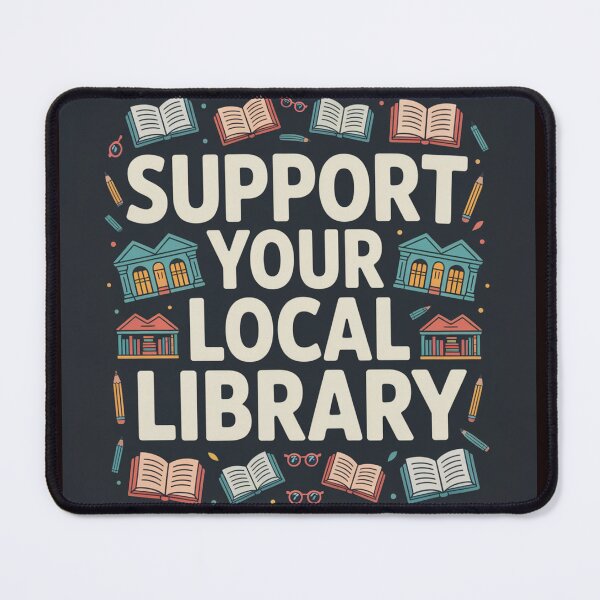 Item preview, Support Your Local Library Books Reading Librarian Floral 003 designed and sold by sadedream.