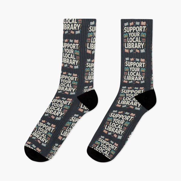 Item preview, Support Your Local Library Books Reading Librarian Floral 003 designed and sold by sadedream.