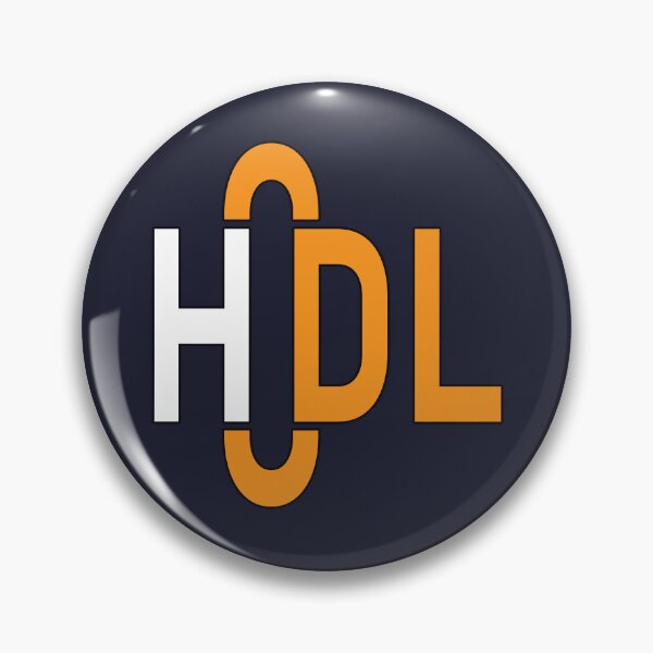 Item preview, HODL Cryptocurrency Typography Art designed and sold by cabana.space.