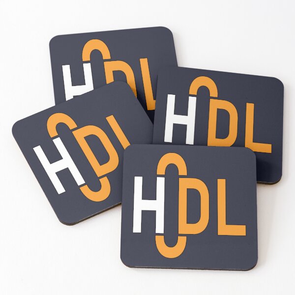 Item preview, HODL Cryptocurrency Typography Art designed and sold by cabana.space.