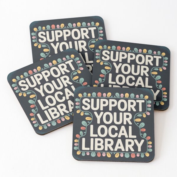 Item preview, Support Your Local Library Books Reading Librarian Floral 004 designed and sold by sadedream.