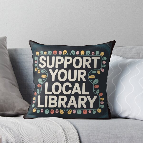 Item preview, Support Your Local Library Books Reading Librarian Floral 004 designed and sold by sadedream.