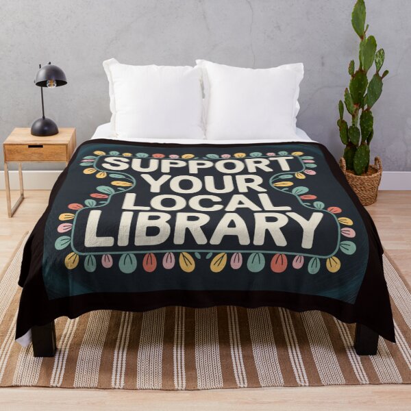 Item preview, Support Your Local Library Books Reading Librarian Floral 004 designed and sold by sadedream.