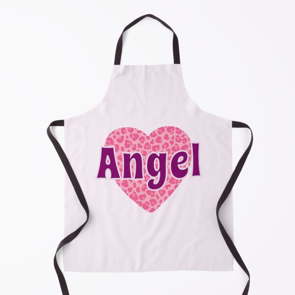 Item preview, Angel Name Pink Leopard Heart  designed and sold by Jeallan Designs.