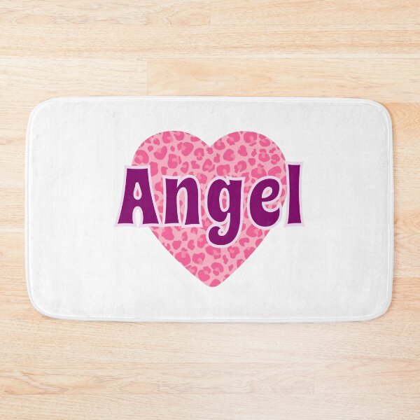 Item preview, Angel Name Pink Leopard Heart  designed and sold by Jeallan Designs.