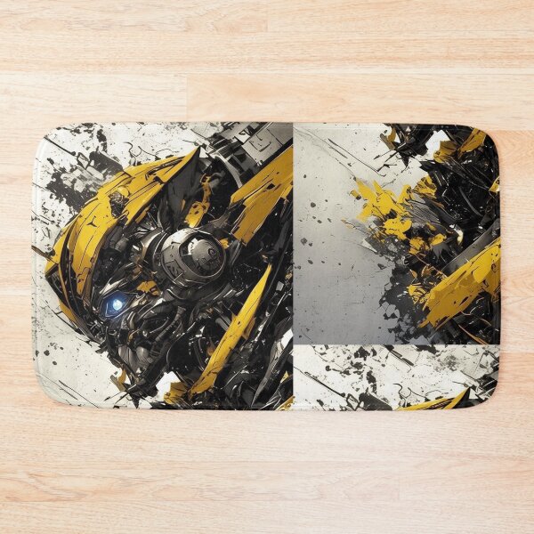 Item preview, Abstract Mech Warrior – Yellow Transformer designed and sold by Dyan4.