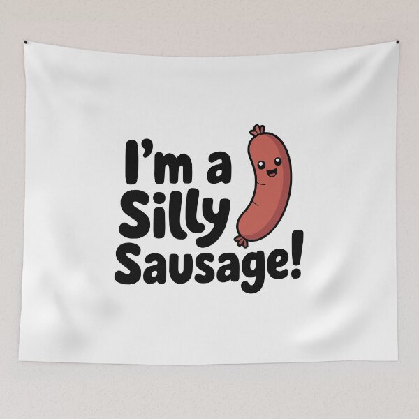 Item preview, I'm A Silly Sausage! Cute Sausage Pun designed and sold by PMCreative.
