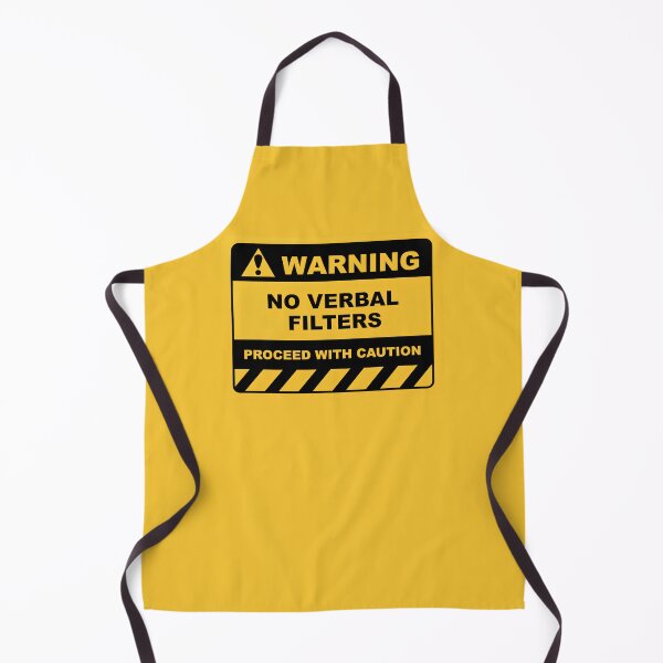 Artikelvorschau, Lustiges Warnschild – Kein verbales Filter-Design entworfen und verkauft von dead inside illustrations.