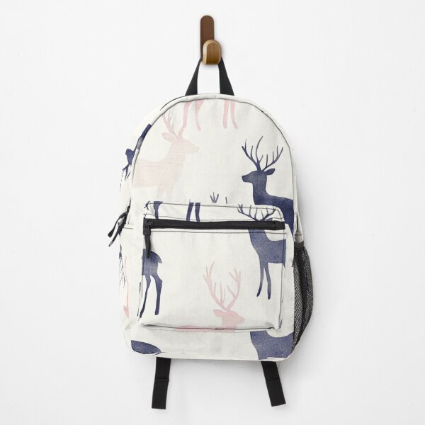 Item preview, Blue Pink Winter Deer Watercolor All Over designed and sold by Feeling Artsy.