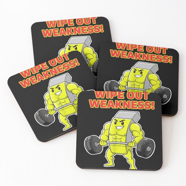 Item preview, Wipe Out Weakness | Funny Gym Workout Motivation designed and sold by El Hermano Gym.