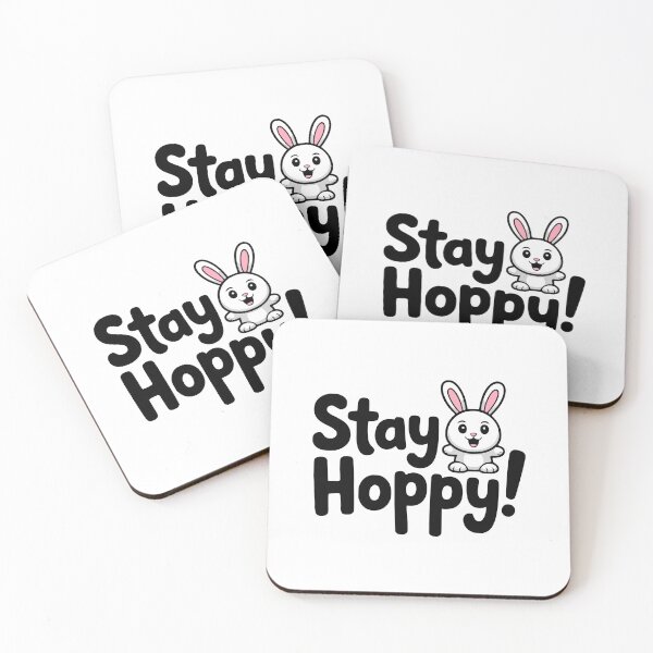 Item preview, Stay Hoppy! Cute Bunny Pun designed and sold by PMCreative.