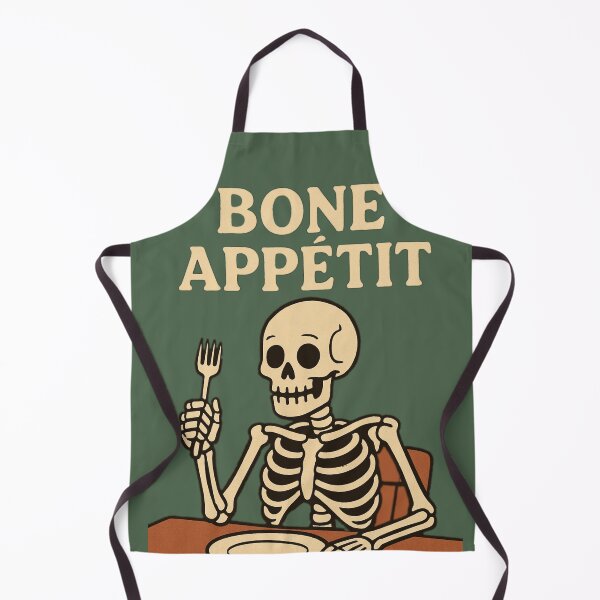 Item preview, Bone Appétit – Funny Skeleton Cartoon Design designed and sold by MythoWorldddd.
