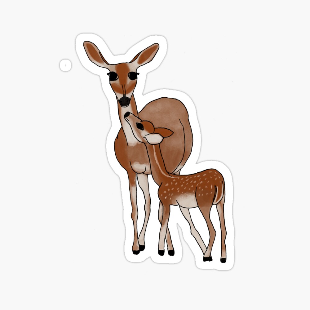 Watercolor baby deer, drawing cute little deer, children's illustration,  postcard Stock Illustration | Adobe Stock