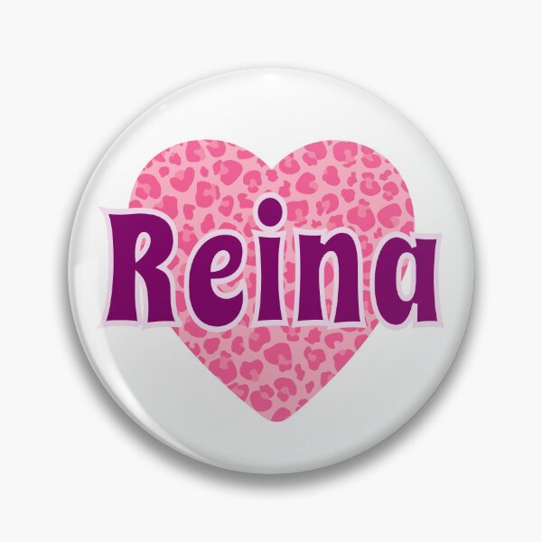 Item preview, Reina Name Pink Leopard Heart  designed and sold by Jeallan Designs.