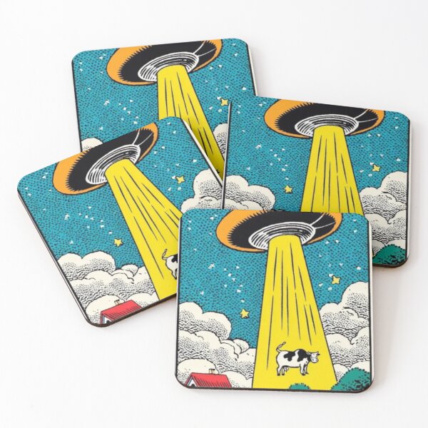 Item preview, "Moo-ve Over Earthlings, It’s Udder Chaos!" designed and sold by Print Fiction.