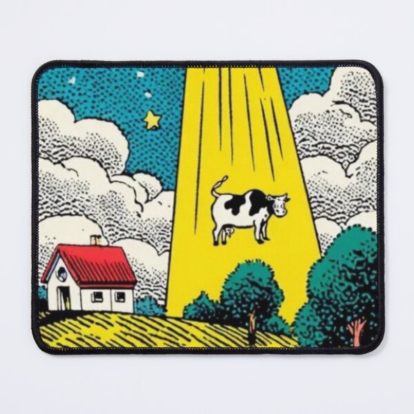 Item preview, "Moo-ve Over Earthlings, It’s Udder Chaos!" designed and sold by Print Fiction.