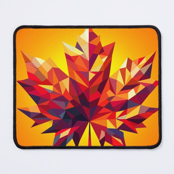 Item preview, Low-Poly Maple Leaf – Bright Geometric Autumn Design designed and sold by InFrameVision.