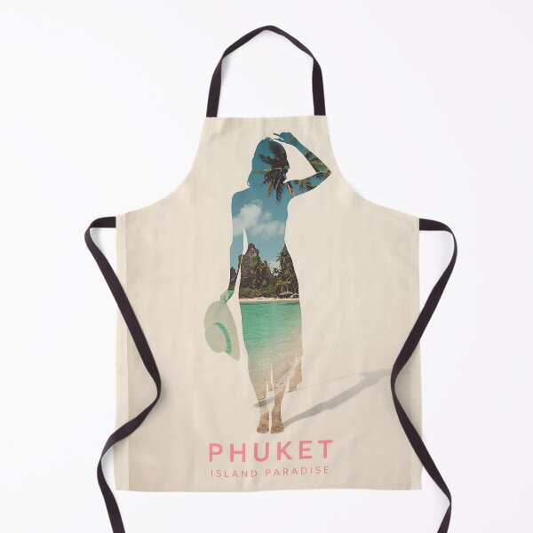 Item preview, Phuket Vintage Travel Poster – Tropical Beaches & Island Escape designed and sold by Ceemko's Vintage Corner.
