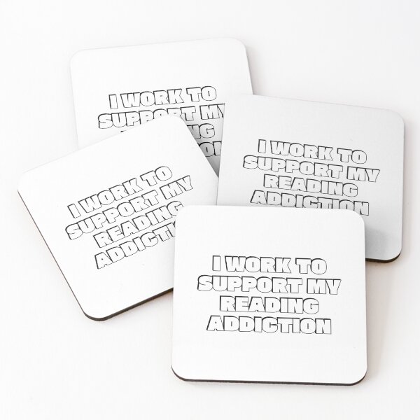 Item preview, I Work To Support My Reading Addiction  designed and sold by Inspirationmotivation.