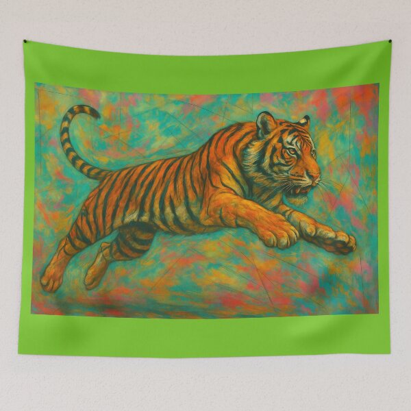 Item preview, leaping tiger designed and sold by goldylonglocks.