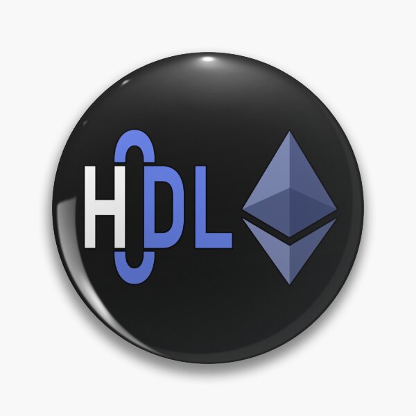 Item preview, HODL Ethereum - ETH Cryptocurrency Art designed and sold by cabana.space.