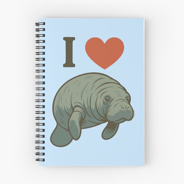 Item preview, I Love Manatees – manatee motif designed and sold by Print-Zoo.