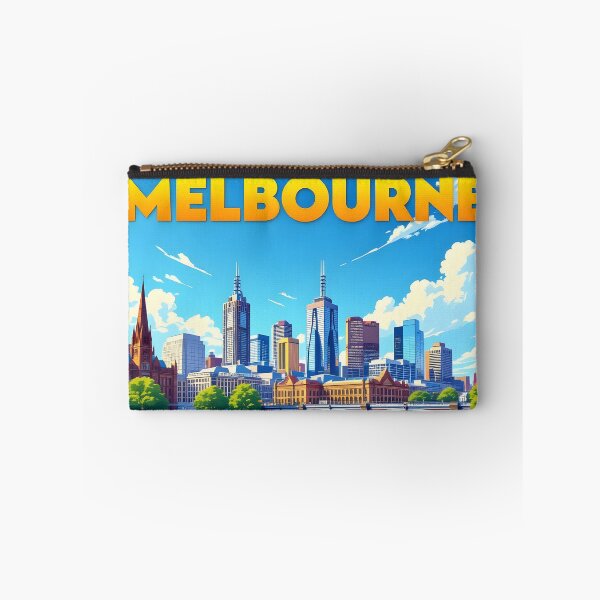 Item preview, Melbourne, Australia: Vintage-Style Painterly Travel Poster designed and sold by LSVart.