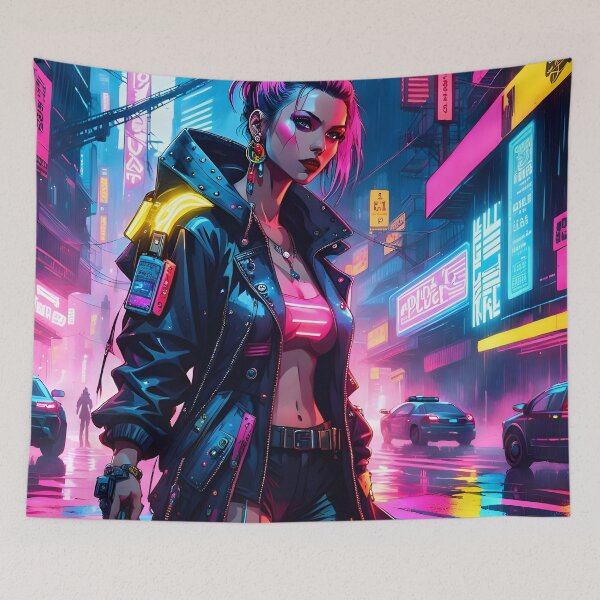 Item preview, Cyberpunk Femme Fatale designed and sold by ManateeMerchy.