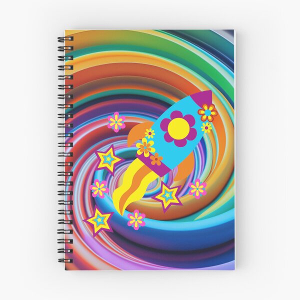 Item preview, Groovy Psychedelic Rocket 70s designed and sold by DonneeCreations.