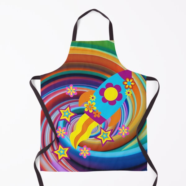 Item preview, Groovy Psychedelic Rocket 70s designed and sold by DonneeCreations.
