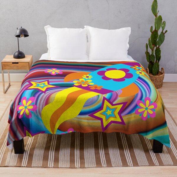 Item preview, Groovy Psychedelic Rocket 70s designed and sold by DonneeCreations.