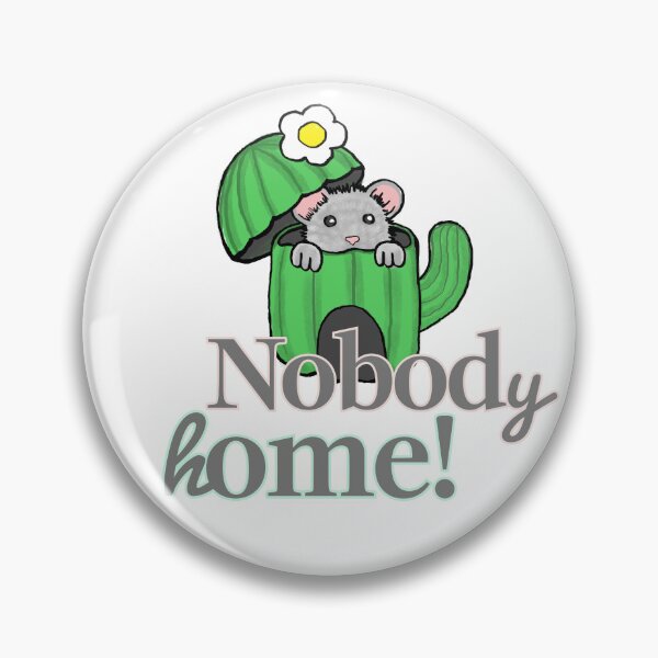 Item preview, Cute Hamster in Cactus | Nobody Home | Gifts for Hamster Lovers designed and sold by ScribbL-ScrabbL.