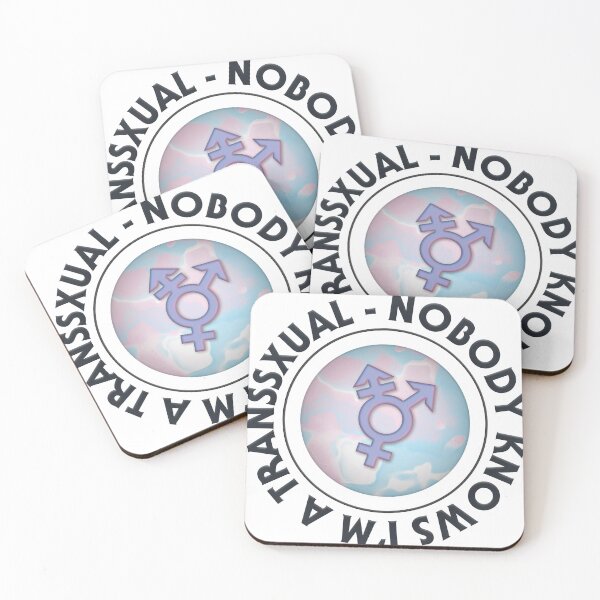 Item preview, Nobody knows I'm a transsexual designed and sold by Mecha Moira Makes.